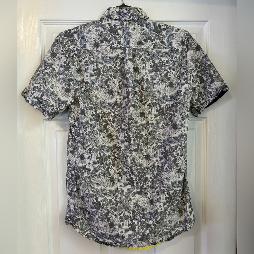 Floral Gray Men's Shirt